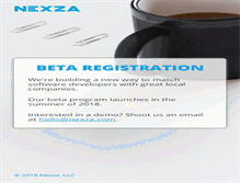 Tablet Screenshot of nexza.com